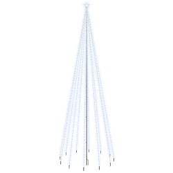 vidaXL Weihnachtsbaum mit Erdnägeln Kaltweiß 732 LEDs 500 cm