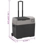 vidaXL Kühlbox mit Rollen und Griff Schwarz & Grau 40 L Polypropylen vidaXL Kühlbox mit Rollen und Griff Schwarz & Grau 40 L Polypropylen