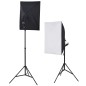 vidaXL Fotostudio-Set 5 farbige Hintergründe & 2 Softboxen vidaXL Fotostudio-Set 5 farbige Hintergründe & 2 Softboxen