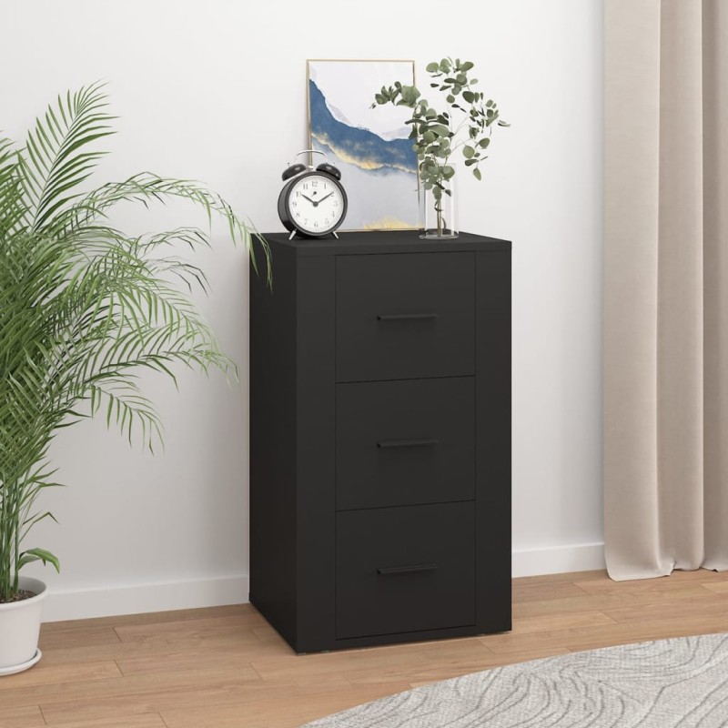 vidaXL Sideboard Schwarz 40x33x70 cm Holzwerkstoff vidaXL Sideboard Schwarz 40x33x70 cm Holzwerkstoff
