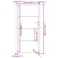 vidaXL Gartentor 105x180 cm Cortenstahl vidaXL Gartentor 105x180 cm Cortenstahl