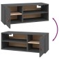 vidaXL Wandschränke 2 Stk. Grau 80x30x30 cm Massivholz Kiefer vidaXL Wandschränke 2 Stk. Grau 80x30x30 cm Massivholz Kiefer