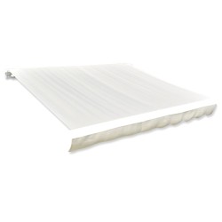 vidaXL Markisenbespannung Canvas Creme 450x300 cm 