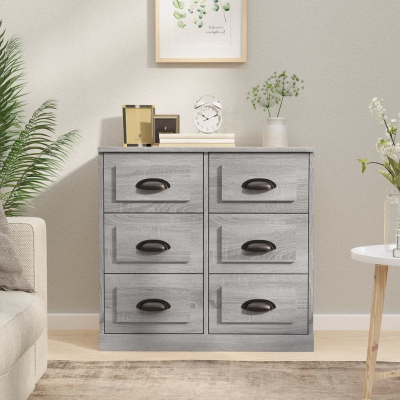 vidaXL Sideboard Grau Sonoma 70x35,5x67,5 cm Holzwerkstoff vidaXL Sideboard Grau Sonoma 70x35,5x67,5 cm Holzwerkstoff
