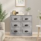 vidaXL Sideboard Grau Sonoma 70x35,5x67,5 cm Holzwerkstoff vidaXL Sideboard Grau Sonoma 70x35,5x67,5 cm Holzwerkstoff