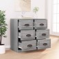 vidaXL Sideboard Grau Sonoma 70x35,5x67,5 cm Holzwerkstoff vidaXL Sideboard Grau Sonoma 70x35,5x67,5 cm Holzwerkstoff