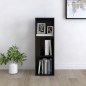 vidaXL Eckregal Schwarz 33x33x100 cm Holzwerkstoff vidaXL Eckregal Schwarz 33x33x100 cm Holzwerkstoff