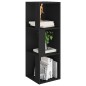 vidaXL Eckregal Schwarz 33x33x100 cm Holzwerkstoff vidaXL Eckregal Schwarz 33x33x100 cm Holzwerkstoff