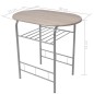 vidaXL Frühstückstisch Bar-Set MDF vidaXL Frühstückstisch Bar-Set MDF