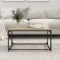 vidaXL Couchtisch Sonoma-Eiche 80x50x40 cm Holzwerkstoff und Eisen vidaXL Couchtisch Sonoma-Eiche 80x50x40 cm Holzwerkstoff und Eisen