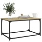 vidaXL Couchtisch Sonoma-Eiche 80x50x40 cm Holzwerkstoff und Eisen vidaXL Couchtisch Sonoma-Eiche 80x50x40 cm Holzwerkstoff und Eisen