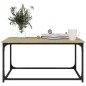 vidaXL Couchtisch Sonoma-Eiche 80x50x40 cm Holzwerkstoff und Eisen vidaXL Couchtisch Sonoma-Eiche 80x50x40 cm Holzwerkstoff und Eisen