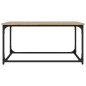 vidaXL Couchtisch Sonoma-Eiche 80x50x40 cm Holzwerkstoff und Eisen vidaXL Couchtisch Sonoma-Eiche 80x50x40 cm Holzwerkstoff und Eisen