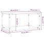 vidaXL Couchtisch Sonoma-Eiche 80x50x40 cm Holzwerkstoff und Eisen vidaXL Couchtisch Sonoma-Eiche 80x50x40 cm Holzwerkstoff und Eisen