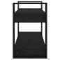 vidaXL Bücherregal/Raumteiler Schwarz 80x35x56,5 cm Massivholz Kiefer vidaXL Bücherregal/Raumteiler Schwarz 80x35x56,5 cm Massivholz Kiefer