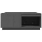 vidaXL Couchtisch Grau 100x101x40,5 cm Massivholz Kiefer vidaXL Couchtisch Grau 100x101x40,5 cm Massivholz Kiefer