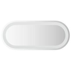 vidaXL LED-Badspiegel 70x30 cm Oval