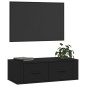 vidaXL TV-Wandschrank Schwarz 80x36x25 cm Holzwerkstoff vidaXL TV-Wandschrank Schwarz 80x36x25 cm Holzwerkstoff