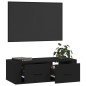vidaXL TV-Wandschrank Schwarz 80x36x25 cm Holzwerkstoff vidaXL TV-Wandschrank Schwarz 80x36x25 cm Holzwerkstoff