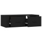 vidaXL TV-Wandschrank Schwarz 80x36x25 cm Holzwerkstoff vidaXL TV-Wandschrank Schwarz 80x36x25 cm Holzwerkstoff