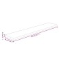 vidaXL Regalboden 80x20x2,5 cm Unbehandeltes Massivholz Eiche vidaXL Regalboden 80x20x2,5 cm Unbehandeltes Massivholz Eiche