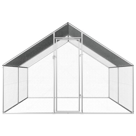 vidaXL Outdoor-Hühnerkäfig 2,75x4x1,92 m Verzinkter Stahl  