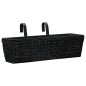vidaXL Blumenkasten 2 Stk. Wasserhyazinthe Schwarz vidaXL Blumenkasten 2 Stk. Wasserhyazinthe Schwarz