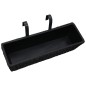 vidaXL Blumenkasten 2 Stk. Wasserhyazinthe Schwarz vidaXL Blumenkasten 2 Stk. Wasserhyazinthe Schwarz