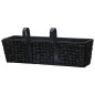 vidaXL Blumenkasten 2 Stk. Wasserhyazinthe Schwarz vidaXL Blumenkasten 2 Stk. Wasserhyazinthe Schwarz