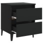 vidaXL Nachttische 2 Stk. Schwarz 40x35x50 cm Holzwerkstoff vidaXL Nachttische 2 Stk. Schwarz 40x35x50 cm Holzwerkstoff