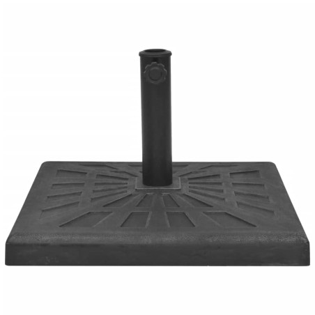 vidaXL Sonnenschirmständer Harz Quadratisch Schwarz 19 kg