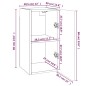 vidaXL TV-Schränke 2 Stk. Räuchereiche 30,5x30x60 cm Holzwerkstoff vidaXL TV-Schränke 2 Stk. Räuchereiche 30,5x30x60 cm Holzwerkstoff