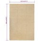vidaXL Teppich Rechteckig Natur 120x180 cm Baumwolle vidaXL Teppich Rechteckig Natur 120x180 cm Baumwolle