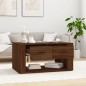 vidaXL Couchtisch Braun Eichen-Optik 80x50x40 cm Holzwerkstoff vidaXL Couchtisch Braun Eichen-Optik 80x50x40 cm Holzwerkstoff