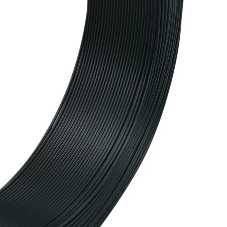 vidaXL Zaun-Bindedraht 250 m 2,3/3,8 mm Stahl Schwarzgrün