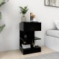 vidaXL Nachttische 2 Stk. Schwarz 40x35x65 cm vidaXL Nachttische 2 Stk. Schwarz 40x35x65 cm