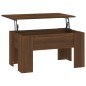 vidaXL Couchtisch Braun Eichen-Optik 79x49x41 cm Holzwerkstoff vidaXL Couchtisch Braun Eichen-Optik 79x49x41 cm Holzwerkstoff