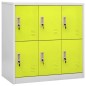 vidaXL Schließfachschrank Hellgrau und Grün 90x45x92,5 cm Stahl vidaXL Schließfachschrank Hellgrau und Grün 90x45x92,5 cm Stahl