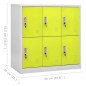 vidaXL Schließfachschrank Hellgrau und Grün 90x45x92,5 cm Stahl vidaXL Schließfachschrank Hellgrau und Grün 90x45x92,5 cm Stahl