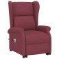 Massagesessel mit Aufstehhilfe Weinrot Stoff Massagesessel mit Aufstehhilfe Weinrot Stoff