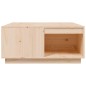 vidaXL Couchtisch 80x81x36,5 cm Massivholz Kiefer vidaXL Couchtisch 80x81x36,5 cm Massivholz Kiefer