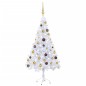 vidaXL Künstlicher Weihnachtsbaum mit LEDs & Kugeln 120 cm 230 Zweige vidaXL Künstlicher Weihnachtsbaum mit LEDs & Kugeln 120 cm 230 Zweige