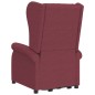 Massagesessel mit Aufstehhilfe Weinrot Stoff Massagesessel mit Aufstehhilfe Weinrot Stoff