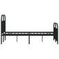 vidaXL Bettgestell mit Kopf- und Fußteil Metall Schwarz 120x200 cm vidaXL Bettgestell mit Kopf- und Fußteil Metall Schwarz 120x200 cm