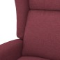 Massagesessel mit Aufstehhilfe Weinrot Stoff Massagesessel mit Aufstehhilfe Weinrot Stoff
