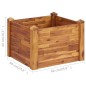 vidaXL Garten-Hochbeet 60 x 60 x 44 cm Massivholz Akazie vidaXL Garten-Hochbeet 60 x 60 x 44 cm Massivholz Akazie