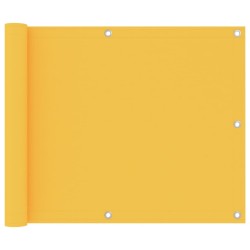 vidaXL Balkon-Sichtschutz Gelb 75x400 cm Oxford-Gewebe