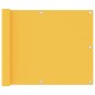 vidaXL Balkon-Sichtschutz Gelb 75x400 cm Oxford-Gewebe vidaXL Balkon-Sichtschutz Gelb 75x400 cm Oxford-Gewebe