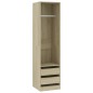 vidaXL Kleiderschrank mit Schubladen Sonoma-Eiche 50x50x200 cm vidaXL Kleiderschrank mit Schubladen Sonoma-Eiche 50x50x200 cm