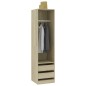 vidaXL Kleiderschrank mit Schubladen Sonoma-Eiche 50x50x200 cm vidaXL Kleiderschrank mit Schubladen Sonoma-Eiche 50x50x200 cm